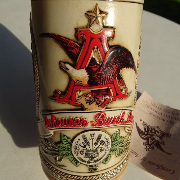 Budweiser Limited Edition M Series 32016 Anheuser Busch Inc. Beer Stein - Picture 5 of 12